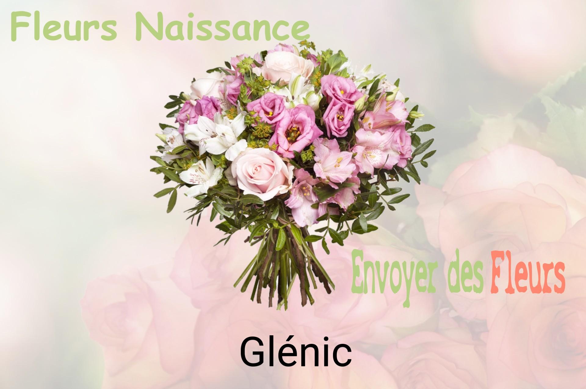 Bouquet de fleurs de naissance livré à Glénic